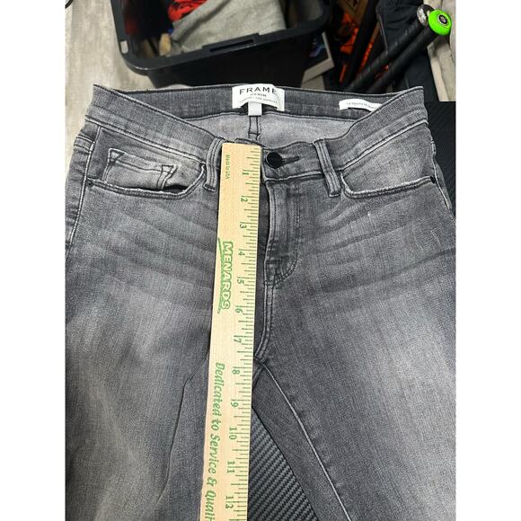 Frame Denim Women's Skinny Jeans - Black and Gray - Picture 7 of 15
